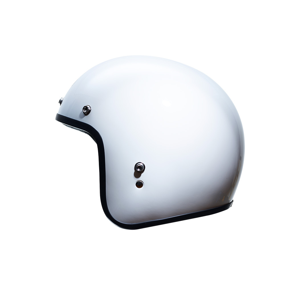 half face helmet white