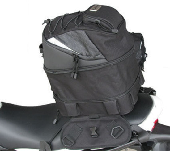 motorcycle passenger seat bag