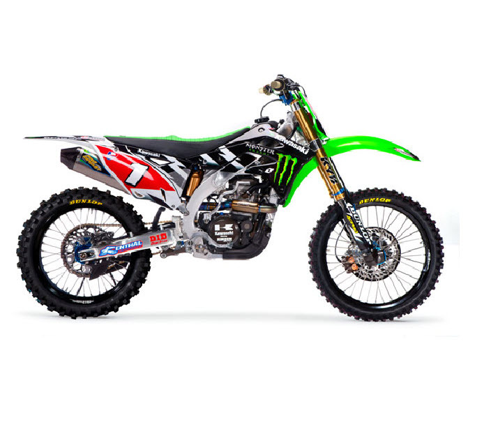 ONE INDUSTRIES MONSTER ENERGY GRAPHICS KAWASAKI KXF450 2009 - 2011 | eBay