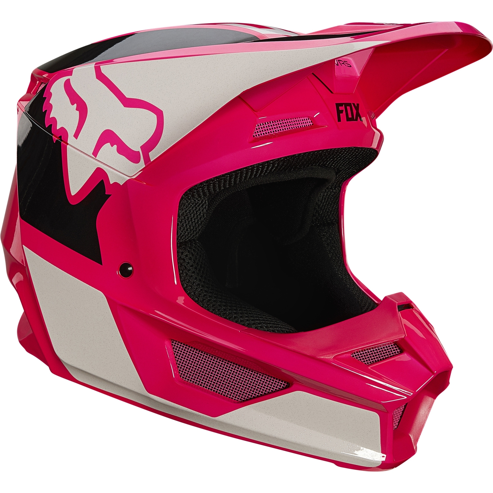 pink motocross helmet