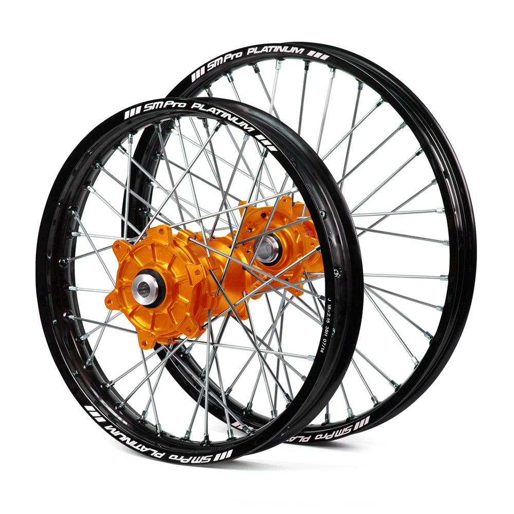 KTM 450 EXC-F 2003-2024 Cush Drive Wheel Set Black Platinum Rims ...