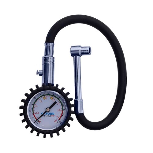 OxFord Analogue Motorcycle Tyre Pressure Gauge 0-60PSI