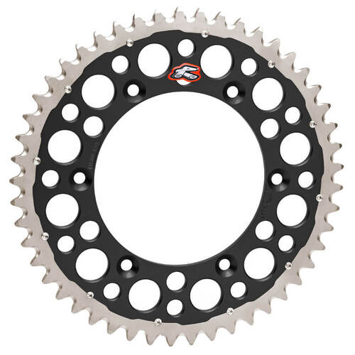 Kawasaki KDX200 1984-1988 Renthal Black Twinring 50t Rear Sprocket Alloy/Steel