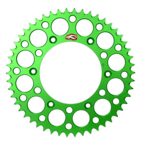 Kawasaki KDX200 1984-1988 Renthal Green Ultralight 48t Rear Sprocket Aluminium