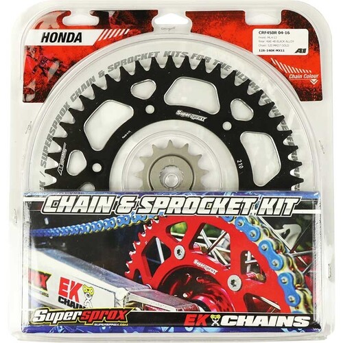 Honda CBR600RR 2003-2023 Supersprox Chain & Sprocket Kit 15t/43t Aluminium Black Rear