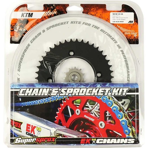 KTM 65 SX 2013-2024 Supersprox Chain & Sprocket Kit 14t/48t Aluminium Black Rear