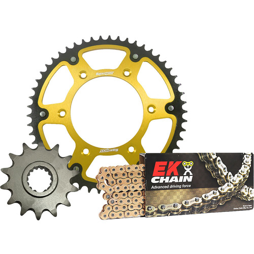 Yamaha YZ450F 2019-2024 Supersprox Chain & Sprocket Kit 13t/49t Steel Silver Rear