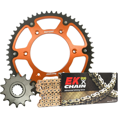 KTM 300 EXC TPI 2018-2023 Supersprox Chain & Sprocket Kit 14t/50t Aluminium Orange Rear