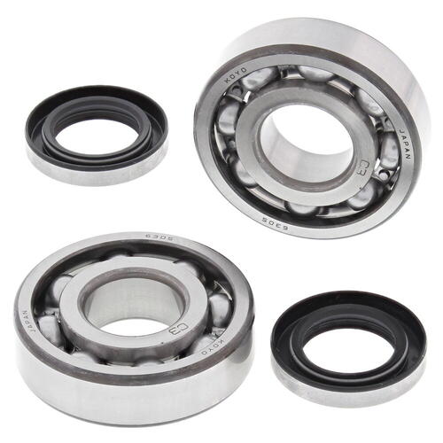 Kawasaki KDX200 Comp 1989 - 1990 All Balls Motorcycle Crankshaft Main Bearing & Seal Kit