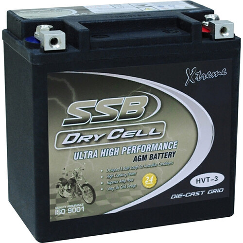Harley Davidson PAN AMERICA 1250 SPECIAL 2021 - 2023 SSB Dry Cell Heavy Duty AGM Battery HVT-3