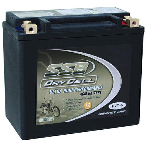 Kawasaki KLF300 2WD 1986-2005 SSB Dry Cell Heavy Duty AGM Battery HVT-5