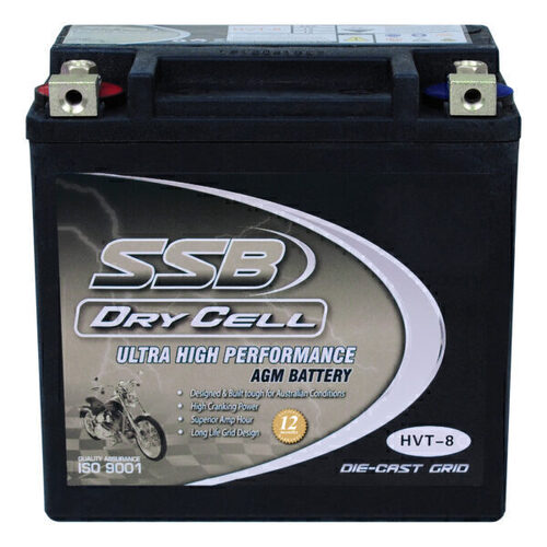 Suzuki GSX1100G 1991 - 1994 SSB Dry Cell Heavy Duty AGM Battery  HVT-8