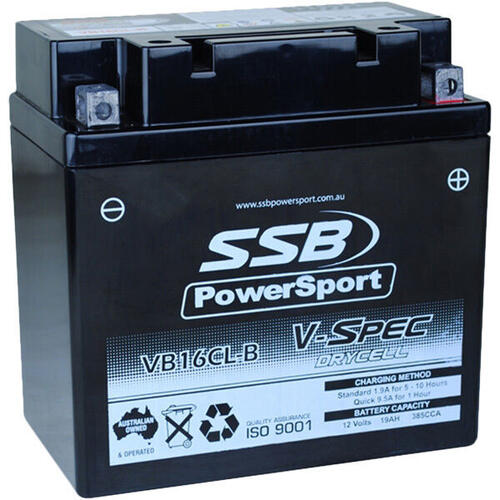 Kawasaki KAF450 MULE 1988-1994 SSB V-Spec High Performance AGM Battery VB16CL-B