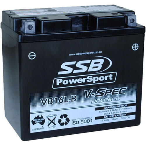 Kawasaki Z1000 ST1000 SHAFT DRIVE 1980 SSB V-Spec High Performance AGM Battery VB16L-B