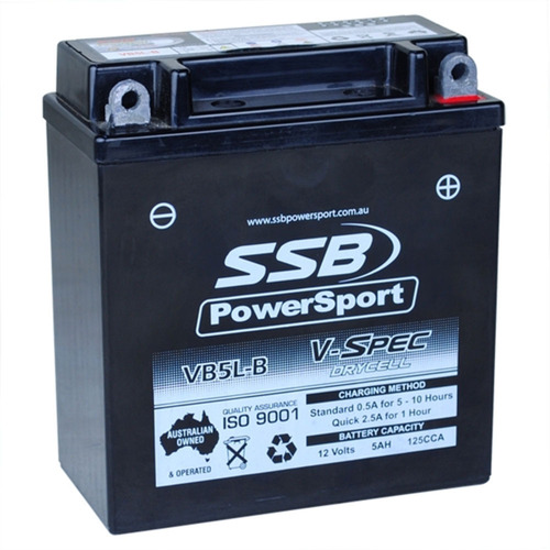 Suzuki DR650RS 1990 - 1991 SSB V-Spec High Performance AGM Battery VB5L-B
