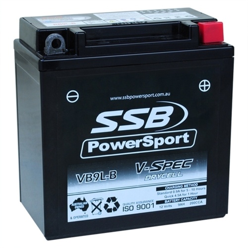 MZ ETZ125 1982 - 1992 SSB V-Spec High Performance AGM Battery VB9L-B