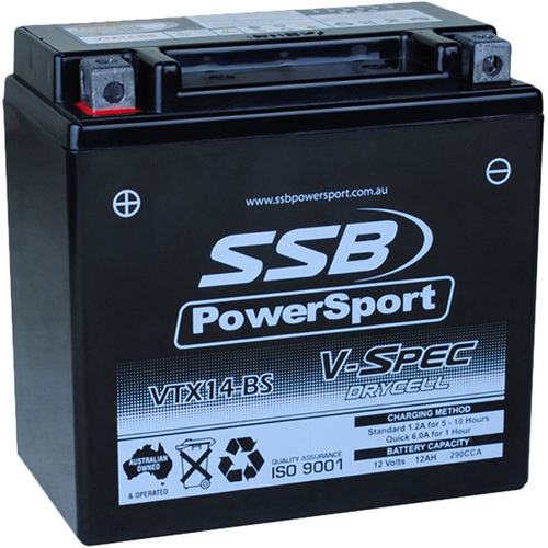 Aprilia 750 Shiver Sport 2011-2016 SSB Agm Battery