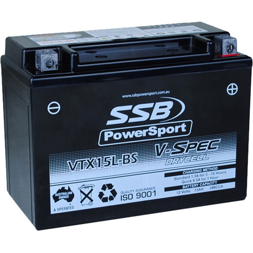 SSB V-Spec High Performance AGM Battery VTX15L-BS