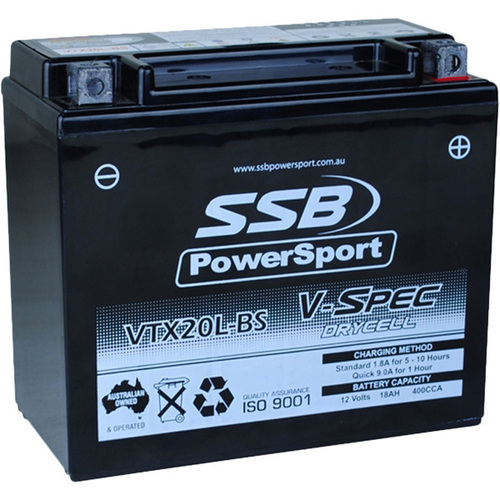 Can-Am COMMANDER 1000R DPS 2022-2023 SSB V-Spec High Performance AGM Battery VTX20L-BS