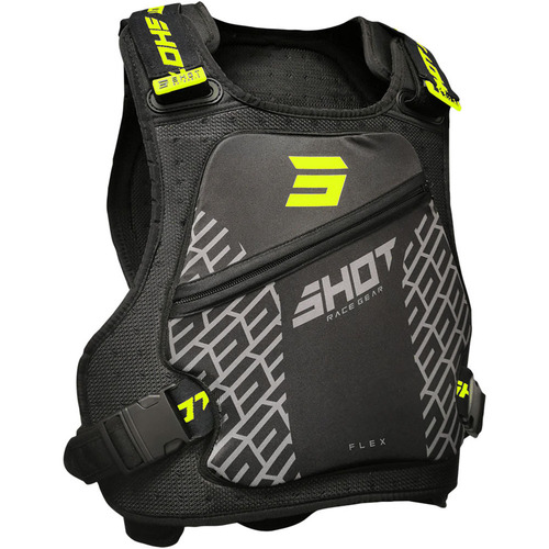 Shot 2024 Flex Race MX Motocross Kid Chest Protector Black 