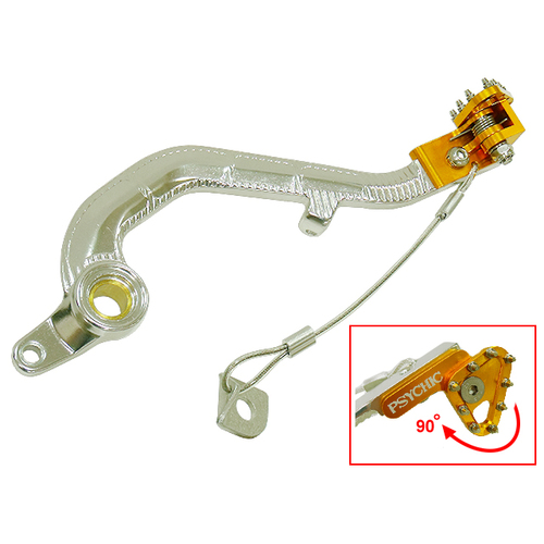 Suzuki RM125 2001-2008 Psychic Folding Brake Pedal Gold