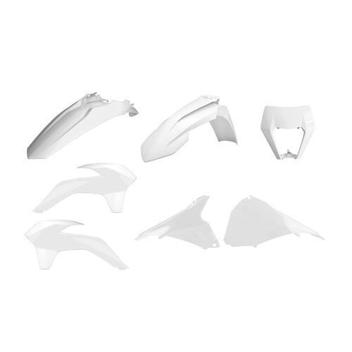 KTM 300 EXC 2014-2016 Polisport Restyle Plastics Kit White