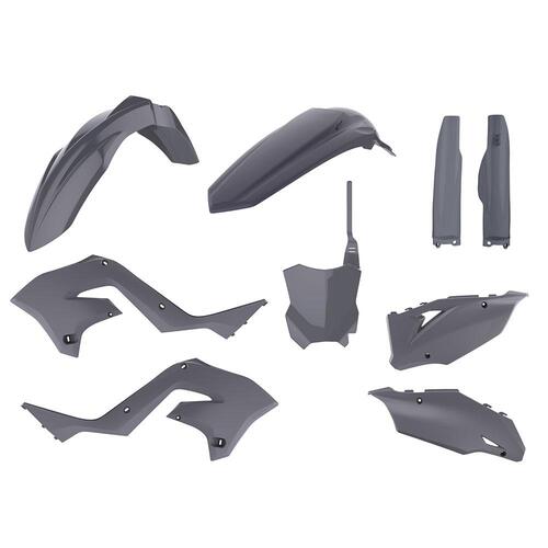 Kawasaki KX250 2004-2008 Polisport Restyle Plastics Kit Nardo Grey