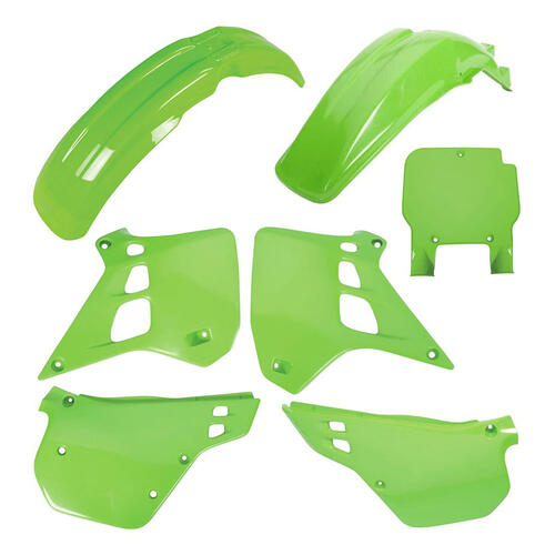 Kawasaki KX125 1990-1991 Polisport Plastics Kit OEM Colours