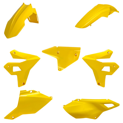 Suzuki DRZ400 2000-2024 Polisport Restyle Plastics Kit Yellow