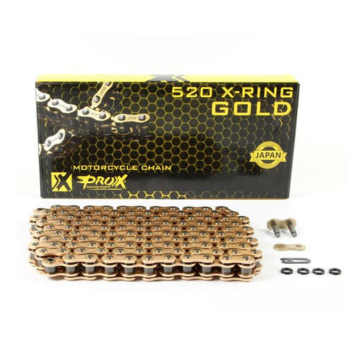 Honda CR500R 1984-2001 Pro-X 520 Heavy Duty Gold X-Ring Drive Chain 