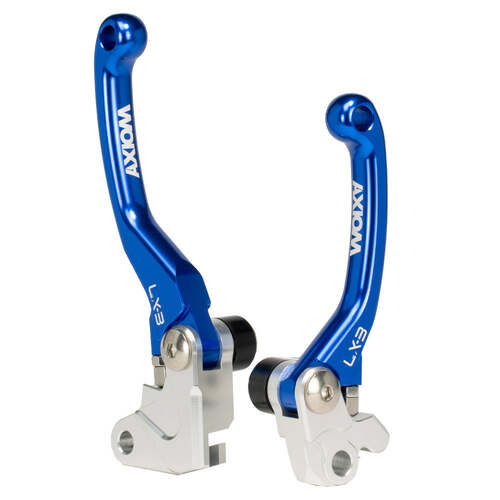 KTM 250 EXC-F 2014-2024 Axiom LX-3 Flex Pivot MX Clutch & Brake Motorcycle Lever Set Blue