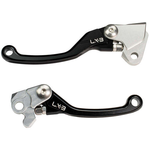 KTM 150 SX 2014-2024 Axiom LX-3 Flex Pivot MX Clutch & Brake Motorcycle Lever Set Black