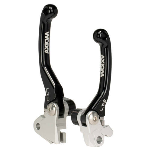 KTM 250 EXC-F 2014-2024 Axiom LX-3 Flex Pivot MX Clutch & Brake Motorcycle Lever Set Black