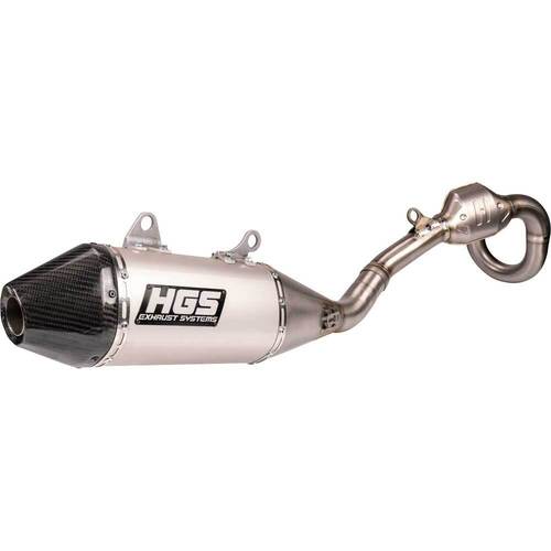 Honda CRF250F 2022-2024 HGS Stainless Steel Carbon 4 Stroke Full Exhaust Pipe System