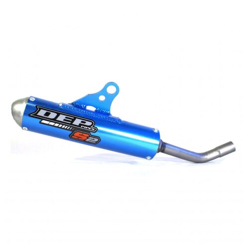 Husqvarna TC85 BW 2018 - 2025 DEP Blue MX 2 Stroke Silencer Exhaust Muffler Pipe