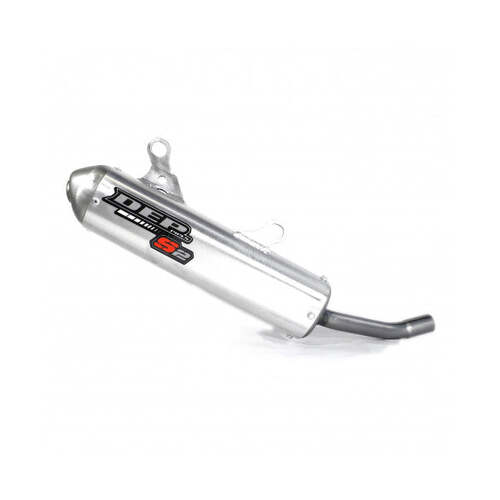 Yamaha YZ125 2005-2021 DEP Silver Enduro 2 Stroke Silencer Exhaust Muffler Pipe