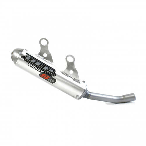 Yamaha YZ125 2022 - 2025 DEP Silver Shorty 2 Stroke Silencer Exhaust Muffler Pipe