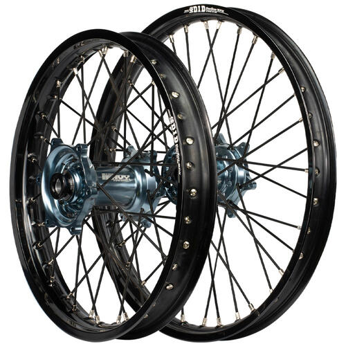 Yamaha YZ426F 2000 - 2001 Envy / DID SNR Wheel Set 21/19 Black Rims Titan Hubs Black Spokes