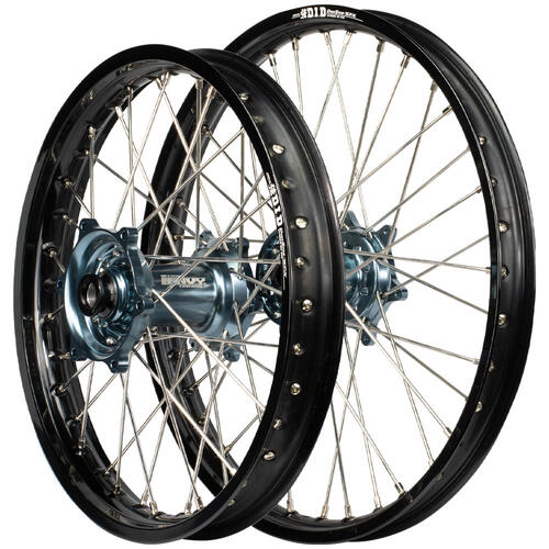 Husaberg TE250 2010 - 2014 Envy / DID SNR Wheel Set 21/18 Black Rims Titan Hubs