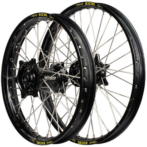 Yamaha YZ65 2018 - 2025 Envy / Excel JNR Wheel Set 14/12 Black Rims Black Hubs