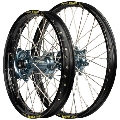 Husaberg TE250 2010 - 2014 Envy / Excel SNR Wheel Set 21/18 Black Rims Titan Hubs