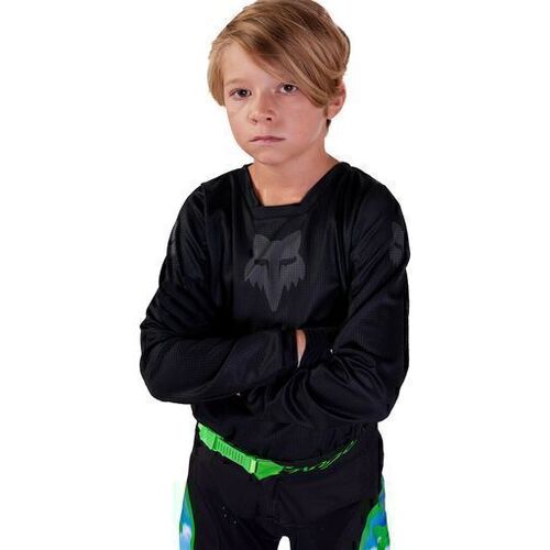 Fox MX24 180 Blackout Youth MX Motorcycle Jersey YXL