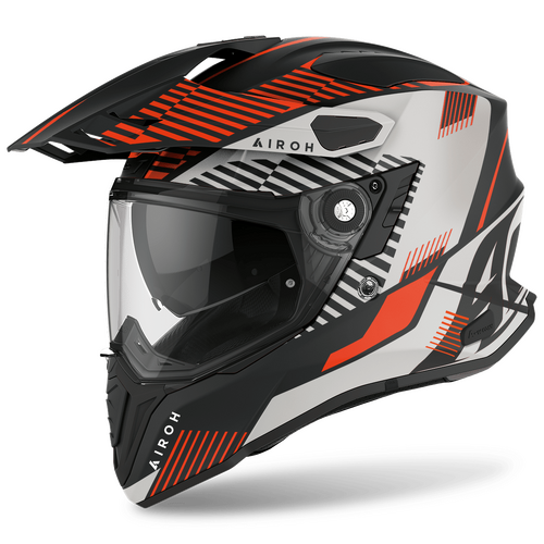 Airoh Commander Boost Adventure Motorcycle Helmet Orange Matt XS