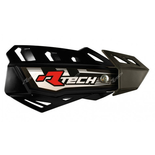 Yamaha YZ250F Rtech Flex MX Vented Handguards Motocross Hand Guards Black 