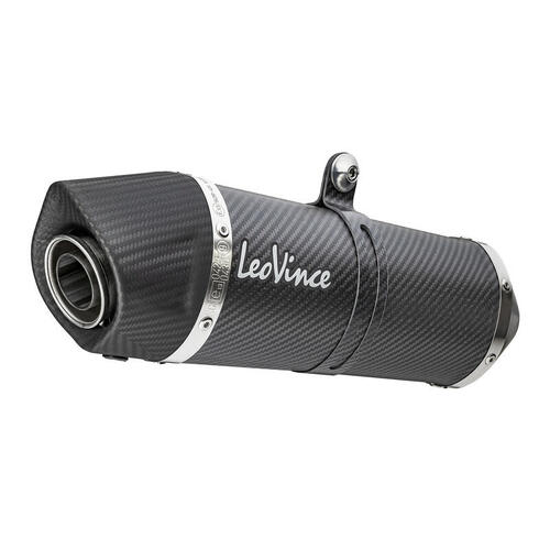 Honda CB500X 2019-2024 LeoVince One Evo Slip-On Muffler Carbon Fibre