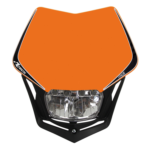 KTM 250 EXC-F Rtech Universal V-Face Full Led Headlight Orange 