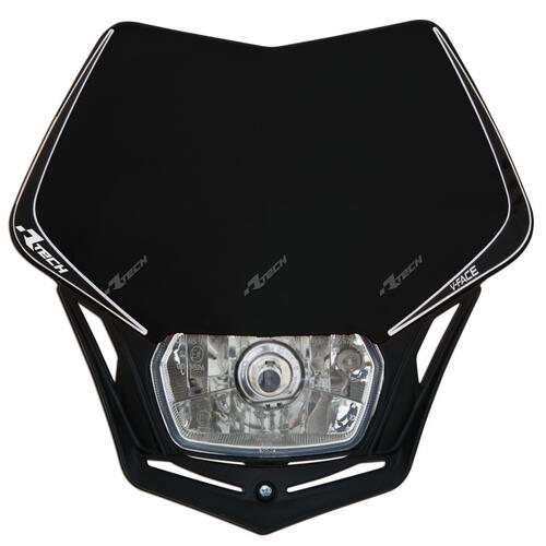 Yamaha WR200 Rtech Universal V-Face Enduro Headlight Black 