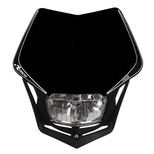 Suzuki DR-Z400E Rtech Universal V-Face Full Led Headlight Black 