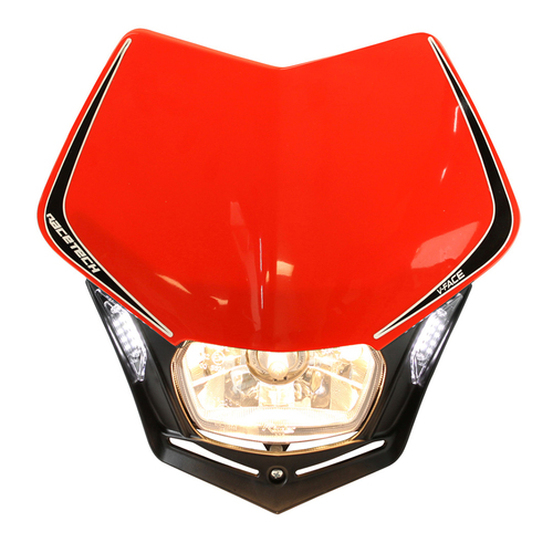 Beta 300 RR Rtech Universal V-Face Headlight With Led Red 