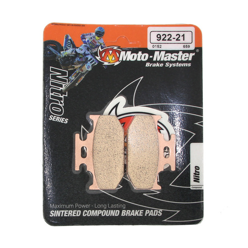 Kawasaki KX250 1989-1994 Moto Master Rear Nitro Brake Pads